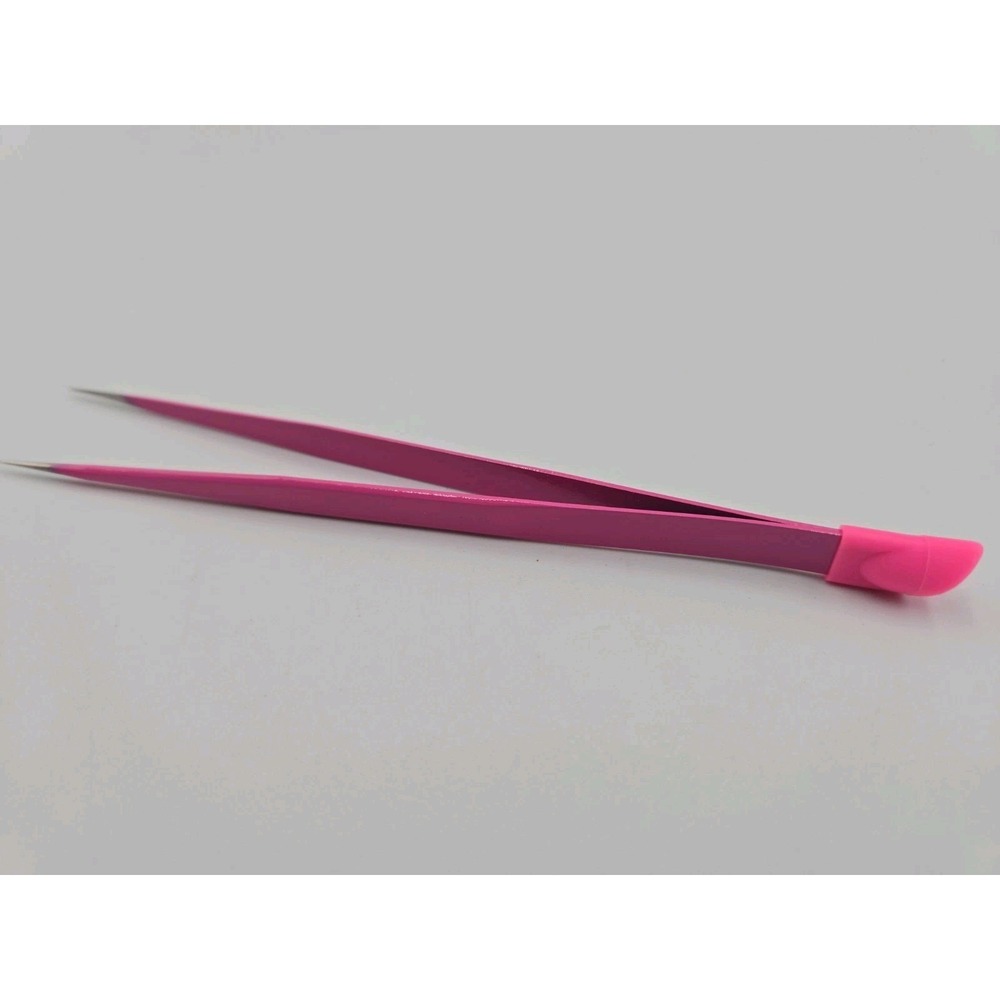 Double Ended Nail Art Tweezers with Silicone Tip for‎ Gems  Rhinestones